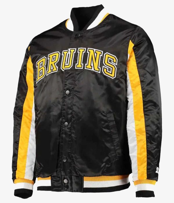 Boston Bruins The Ace Varsity Satin Jacket
