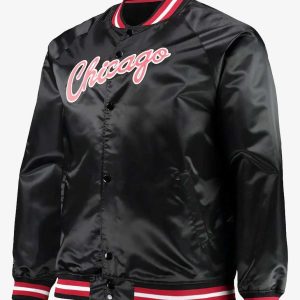 Chicago Bulls Hardwood Classics Raglan Satin Jacket