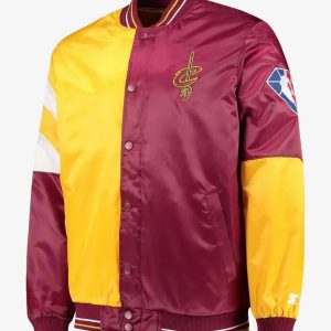 Cleveland Cavaliers Leader Burgundy and Yellow Jacket