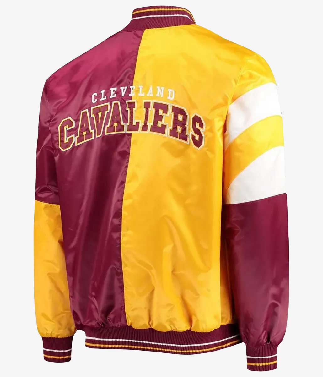 Cleveland Cavaliers Leader Burgundy and Yellow Jacket A2 Jackets