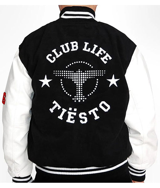 Club Life Tiesto Varsity Jacket back