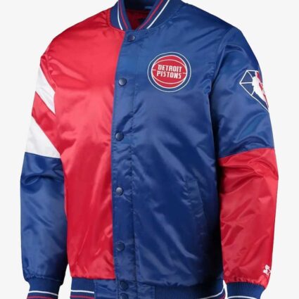 Detroit Pistons Leader Satin Jacket