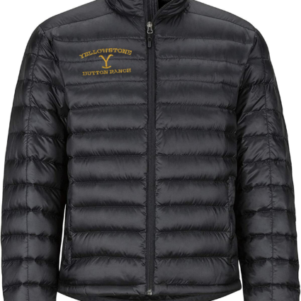 Yellowstone Dutton Ranch Black Down Jacket