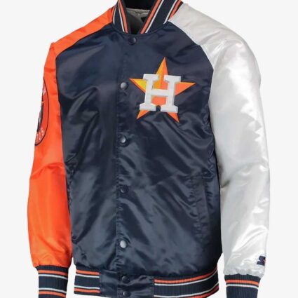 Houston Astros Reliever Raglan Satin Jacket