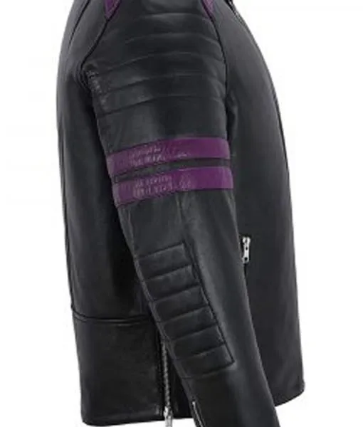 Jason Purple Strips Black Racing Jacket