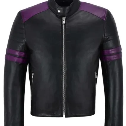 Jason Purple Strips Racing Jacket