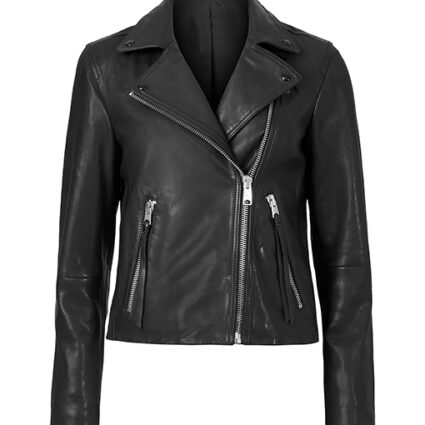 Mary Campbell Biker Leather Jacket