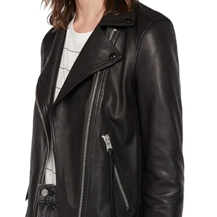 Mary Campbell Biker Leather Jacket