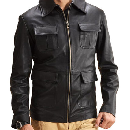 Men’s 4 Pockets Black Jacket