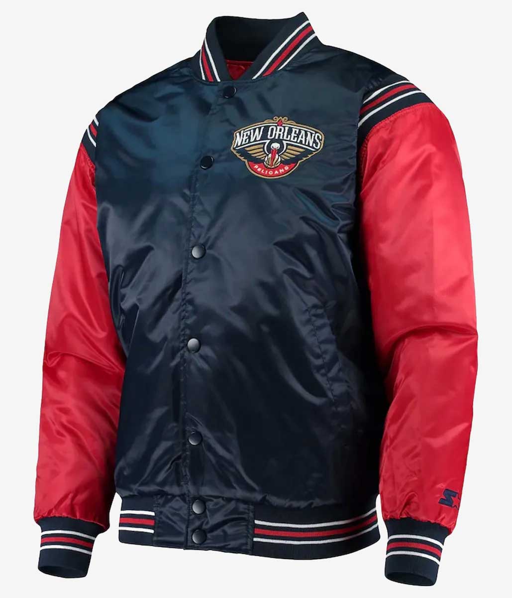 New Orleans Pelicans The Enforcer Satin Jacket A2 Jackets