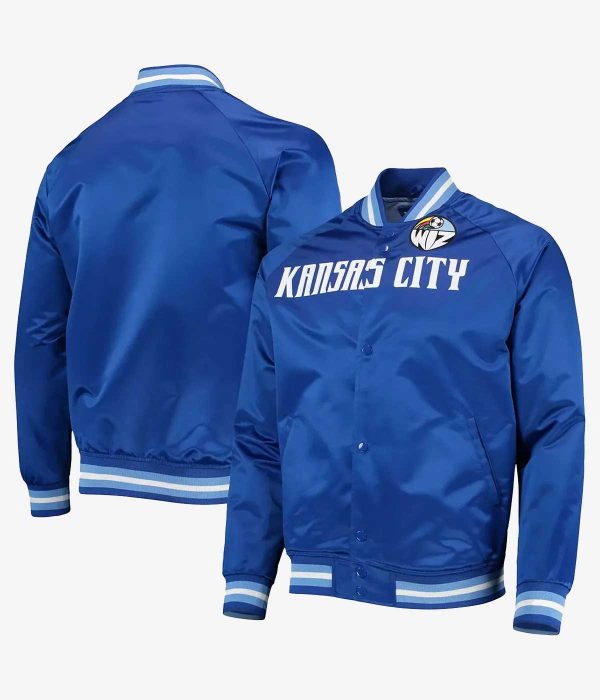Sporting Kansas City Royal Blue Full-Snap Satin Jacket