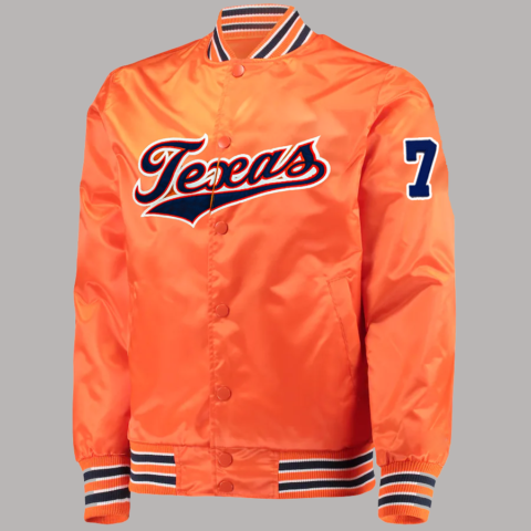 Texas Longhorns Retro The Diamond Full-Snap Jacket - Orange