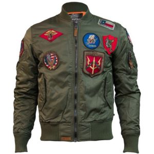 Top Gun Ma-1 Bomber Jacket With Patches