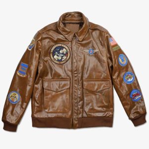 Tuskegee Airmen A2 Fighter Brown Leather Jacket