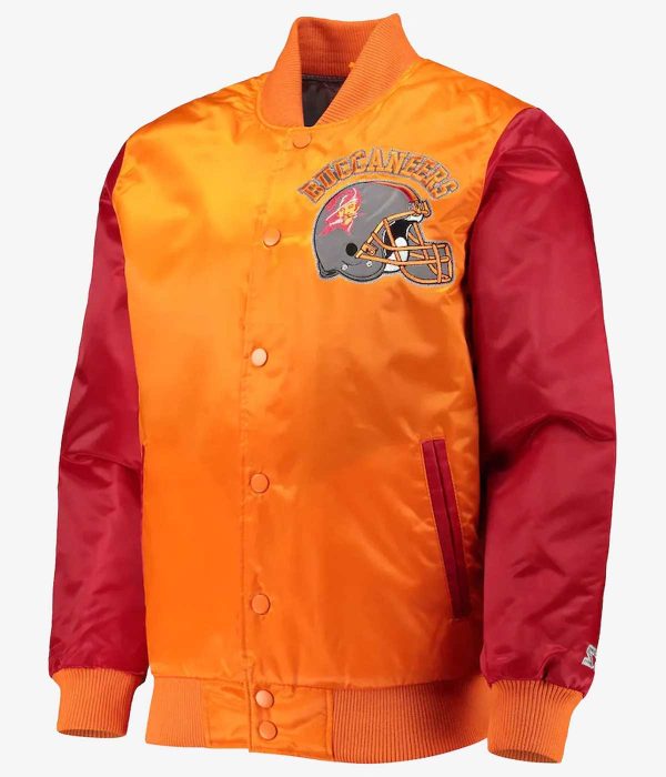 Tampa Bay Buccaneers Locker Room Throwback Orange/Red Varsity Jacket