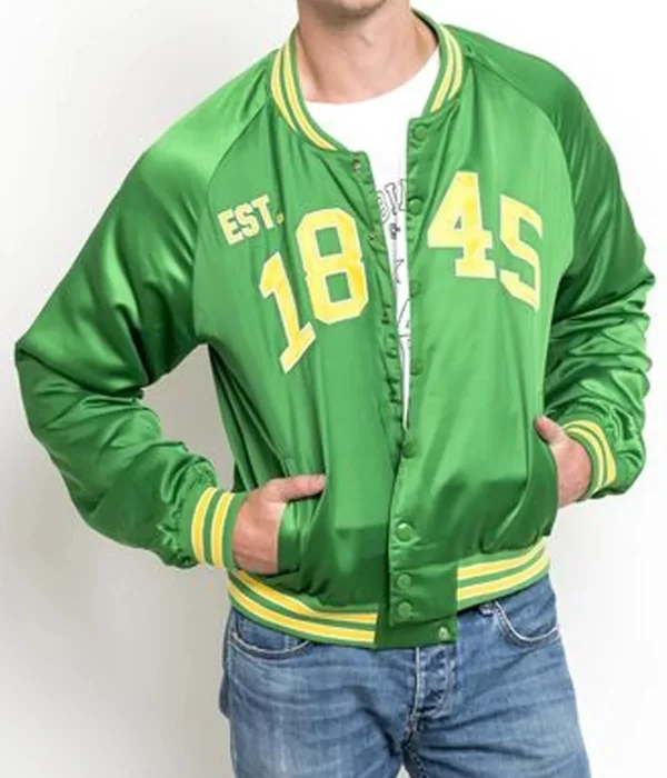 Baylor University Bears Vintage Satin Green Jacket