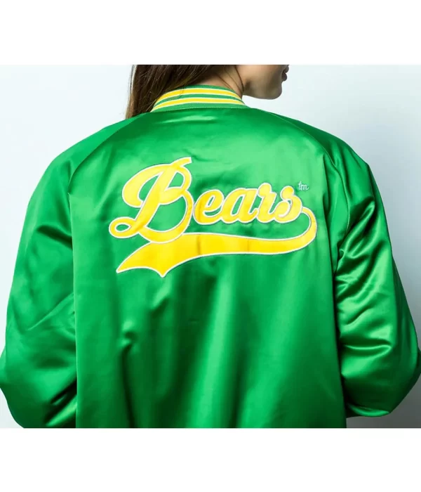 Baylor University Bears Vintage Green Satin Jacket back