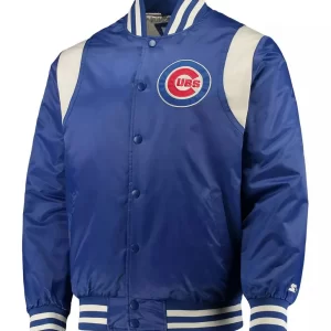 Chicago Cubs Royal /Cream Satin Jacket