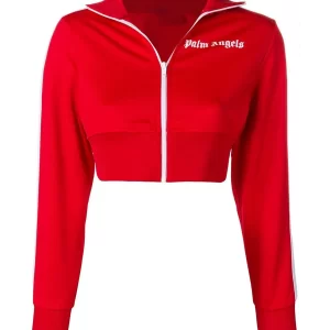 Women’s Track Palm Angels Cropped Jacket red