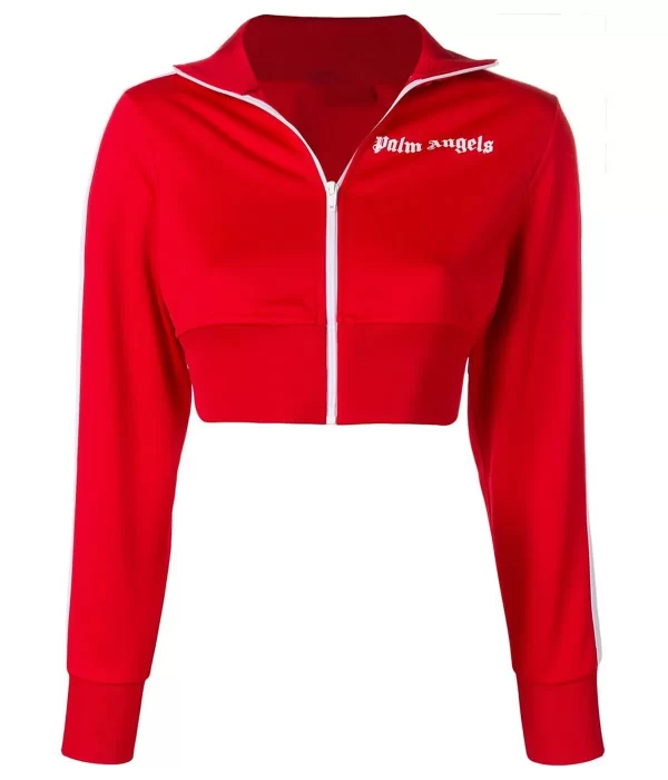 Women’s Track Palm Angels Cropped Jacket red