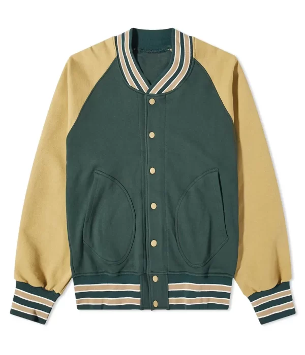 Varsity Mild Old-School Style Snap Jacket