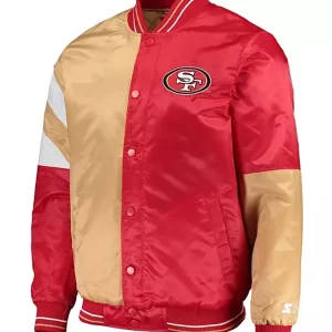 San Francisco George Kittle Satin Varsity Jacket