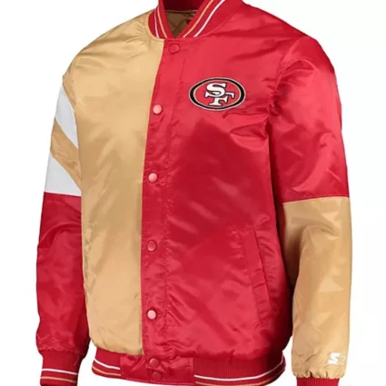 San Francisco George Kittle Satin Varsity Jacket