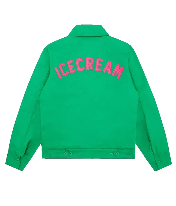 BBC Icecream Work Green Jacket back