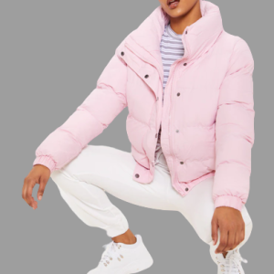 Pale Pink Puffer Jacket