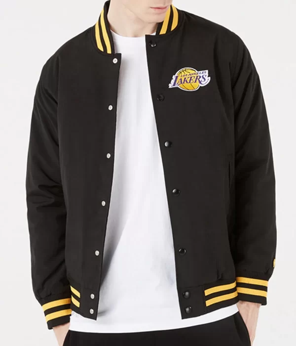 LA Lakers Black Patch Logo Jacket