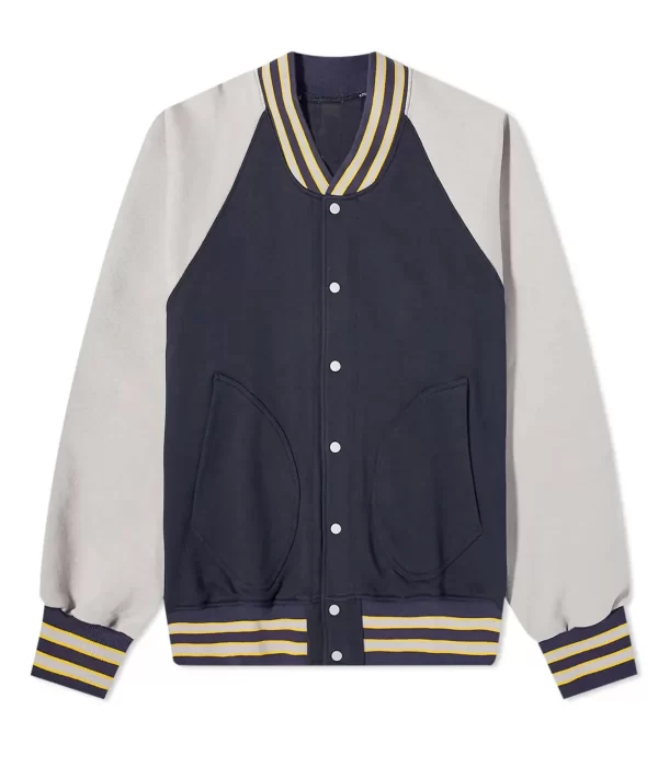 Varsity Mild Old-School Style Full Snap Jacket front