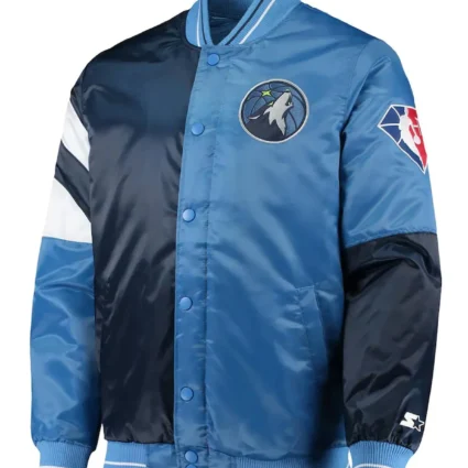 75th Anniversary Minnesota Timberwolves Leader Color Block Jacket