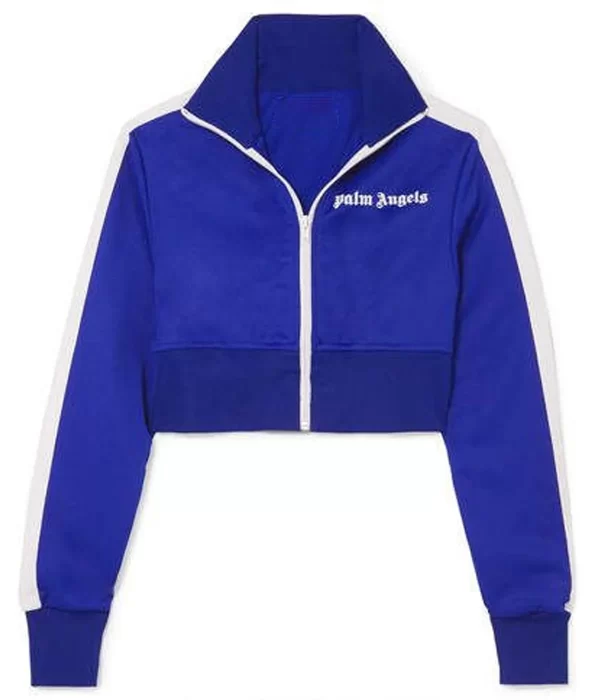 Women’s Track Palm Angels Cropped Jacket blue