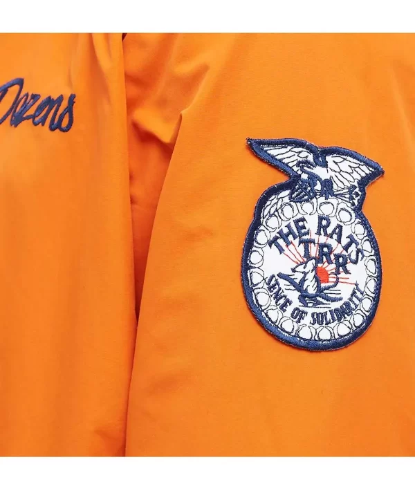 Rats Coach Full-Snap Orange Jacket logo
