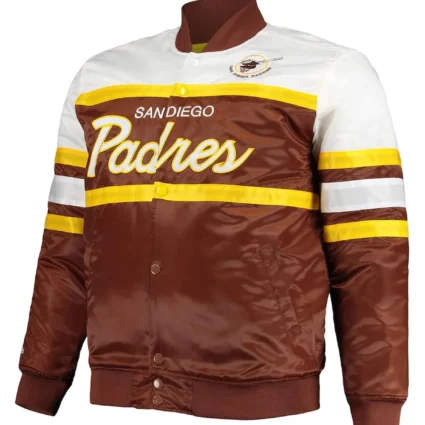 Coaches San Diego Padres Full-Snap Satin Jacket