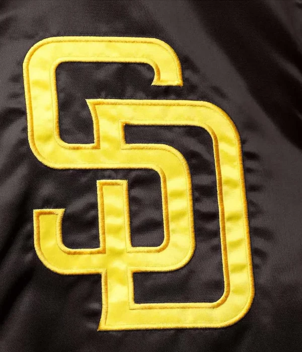 San Diego Padres Full-Zip The Captain II Varsity Jacket logo