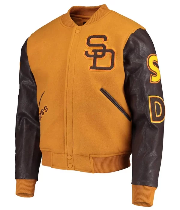 Logo San Diego Padres Full-Zip Varsity Jackets