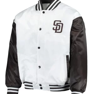 San Diego Padres Full-Snap Satin Jacket