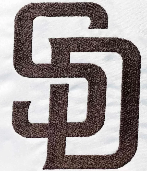 San Diego Padres Full-Snap Satin Jacket logo