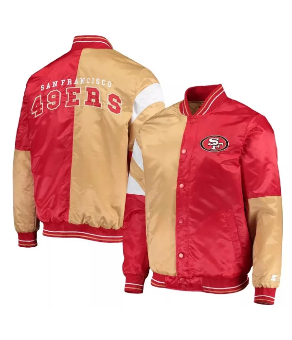 San Francisco 49ers 85 George Kittle Varsity Satin Jacket