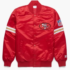 San Francisco 49ers Starter Red Bomber Jacket