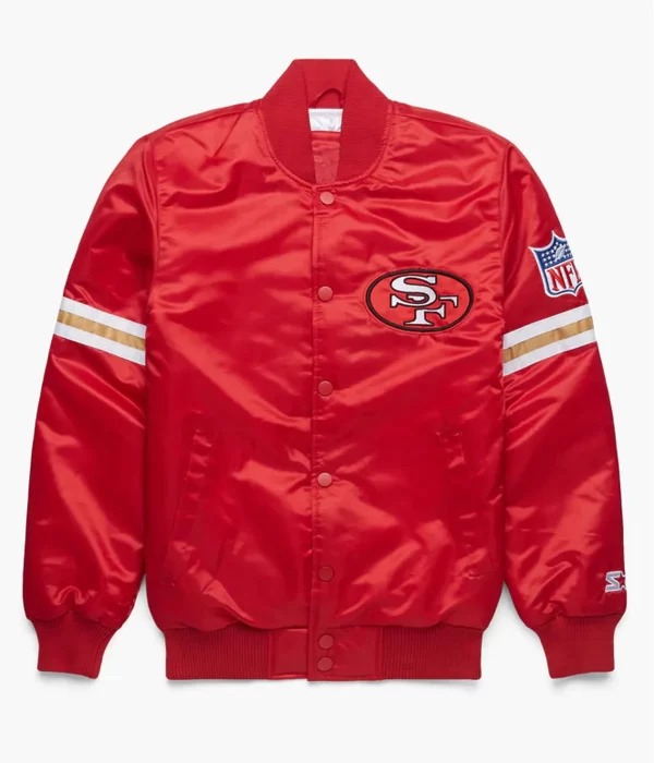 San Francisco 49ers Starter Red Bomber Jacket