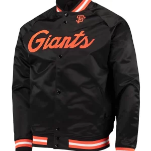 San Francisco Giants Black Satin Jacket