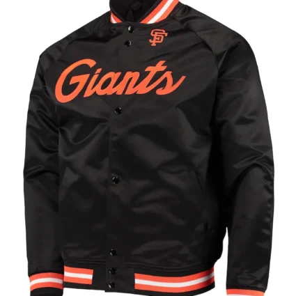 San Francisco Giants Black Satin Jacket
