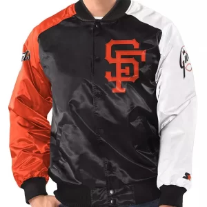 San Francisco Giants Tri-Color A1 Flight Satin Jacket