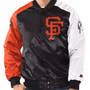 San Francisco Giants Satin Varsity Tri-Color Jacket