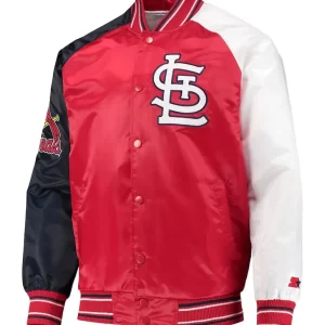 St. Louis Cardinals Reliever Raglan Satin Jacket