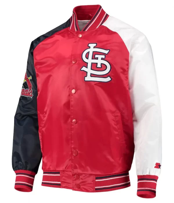 St. Louis Cardinals Reliever Raglan Satin Jacket