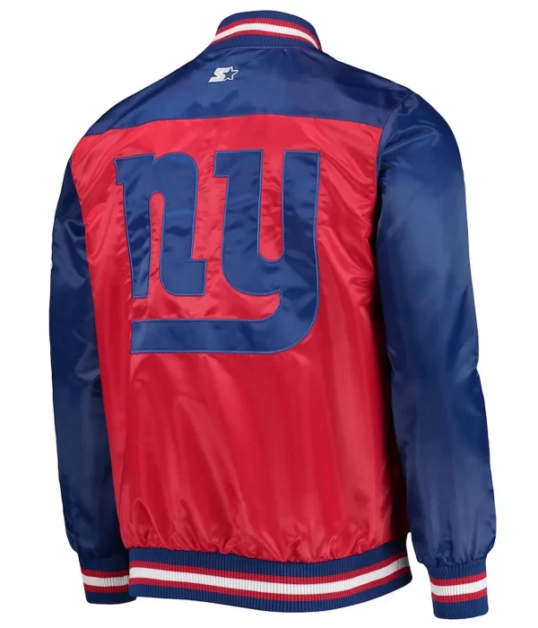 New York Giants The Tradition II Satin Varsity Jacket