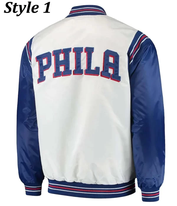Renegade Philadelphia 76ers Satin Jacket